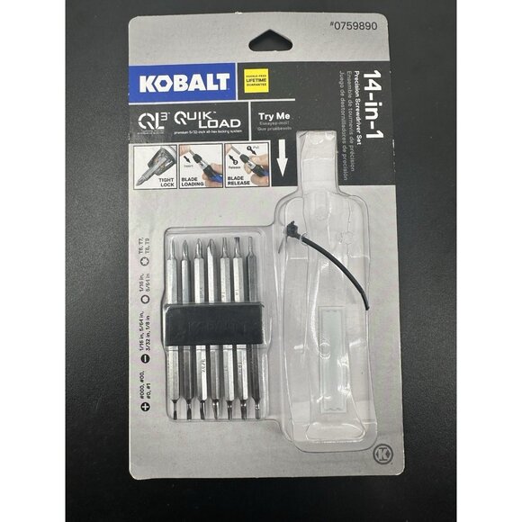 Kobalt Precision Screwdriver Replacement Bits ( No Screwdriver) (B-2) - Picture 1 of 7